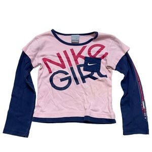 Vintage 2000s Nike Girl Pink Just Do It Long Sleeve 6